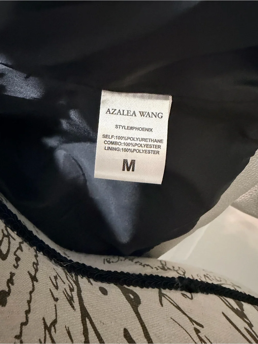 Azalea Wang Graffiti Silver Jacket Embellished Eagle Rose Statement Piece